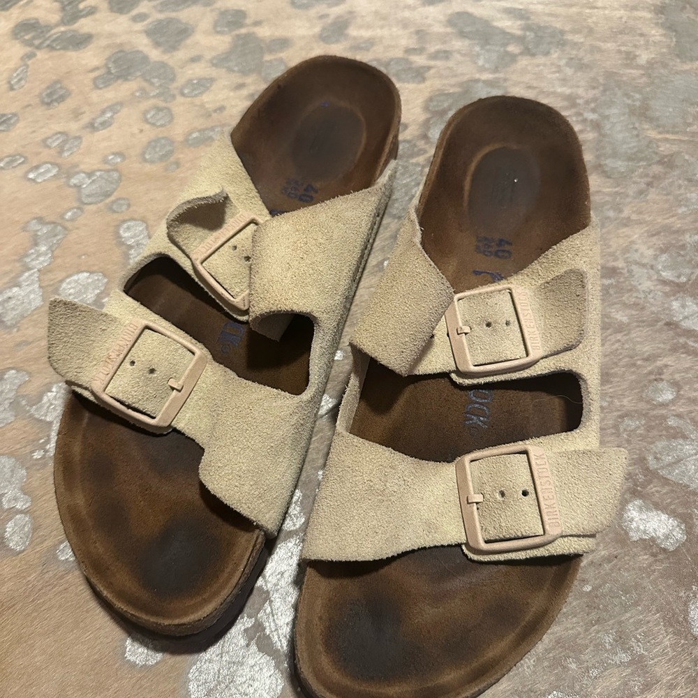 Birkenstock Tan Suede Sandals